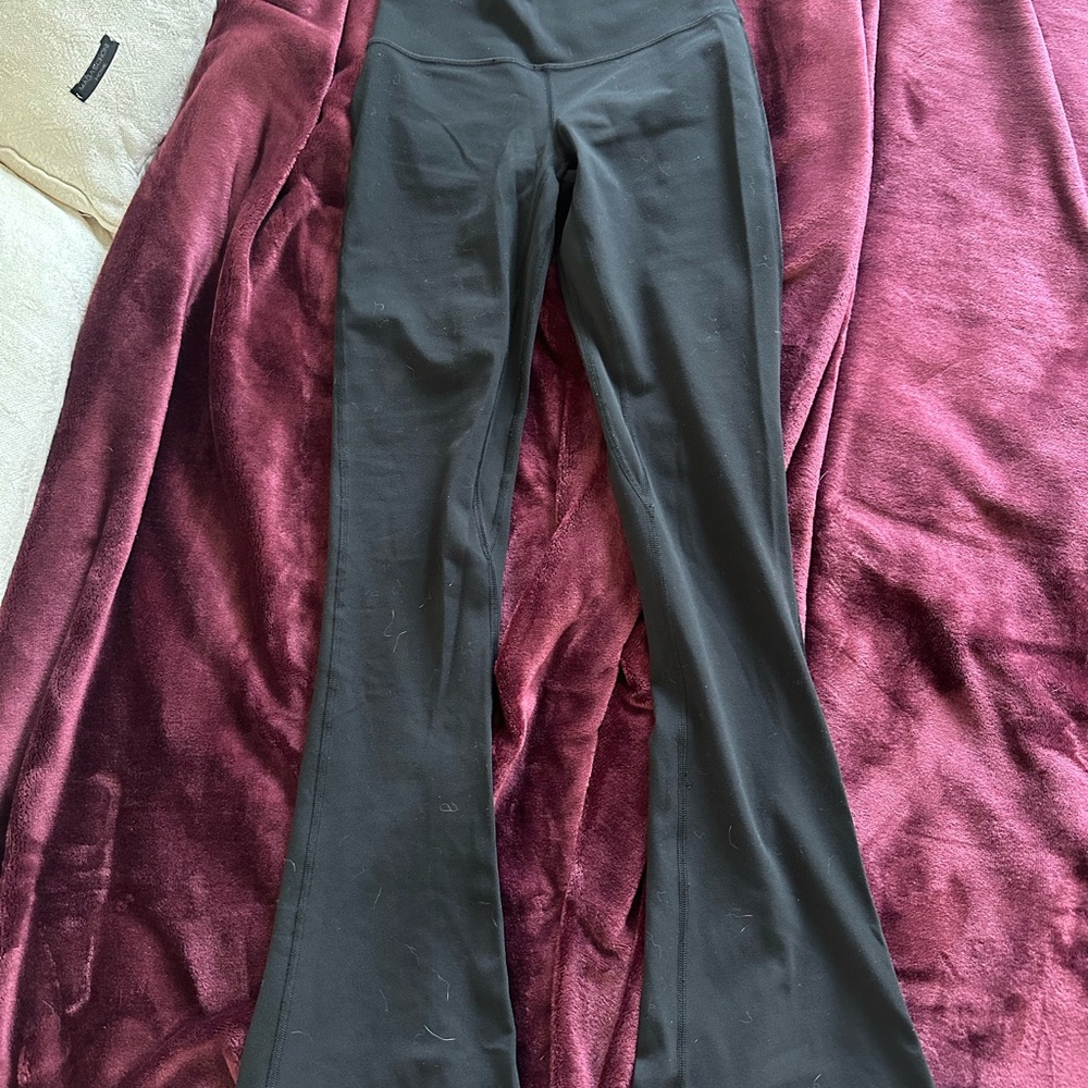 lululemon athletica Black mini flare leggings size 4